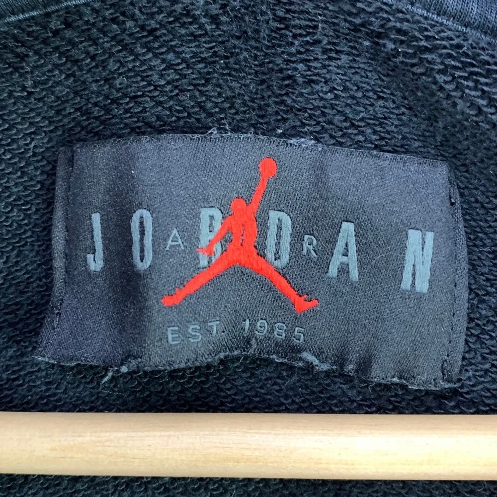 Air Jordan Jumpman Essential Hoodie Mens XL Black Pullover Fleece Graphic Logo